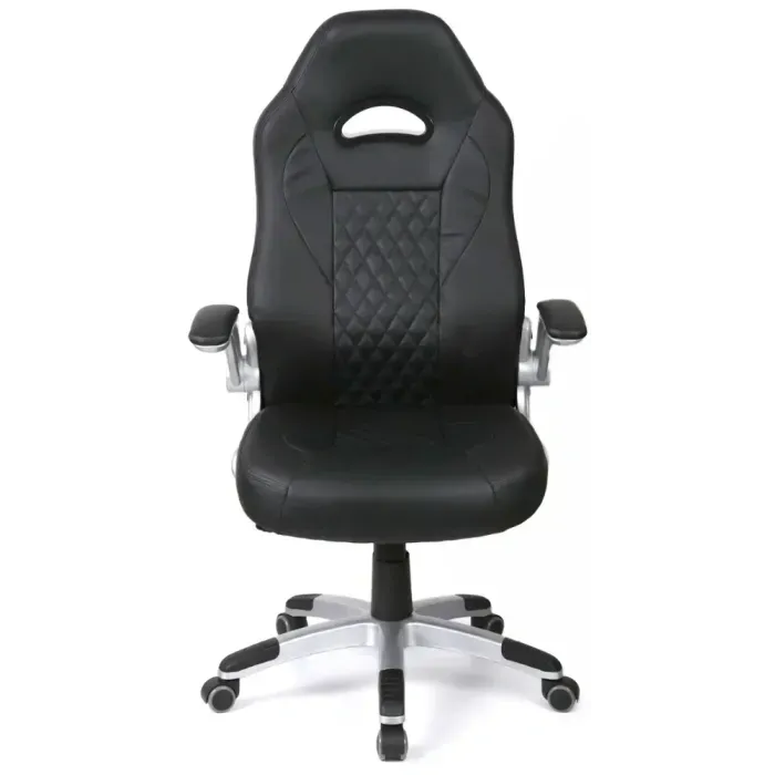 Геймерское кресло АКЛАС Погин Tilt (PU Black) откидные подлокотники, до 120 кг
