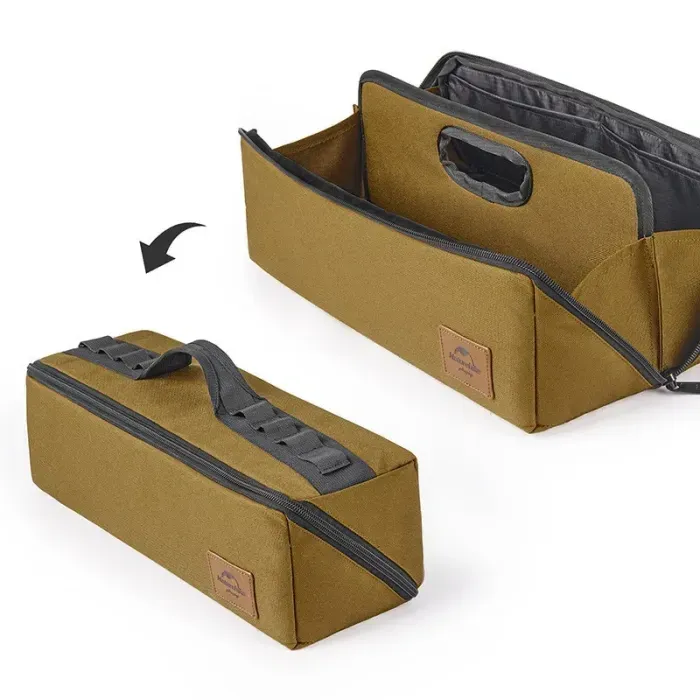 Сумка для хранения инструмента Naturehike CNH22SN018, темно - желтый. 2 отделения и 4 кармана 37 х 22 х 11 см.