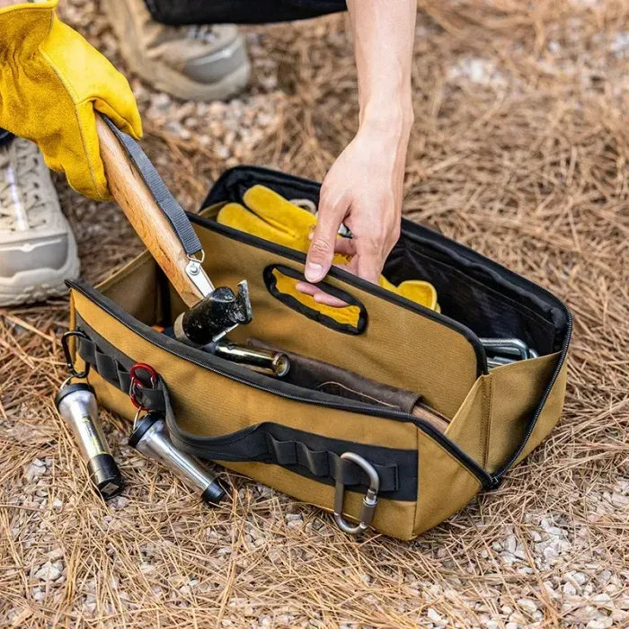 Сумка для хранения инструмента Naturehike CNH22SN018, темно - желтый. 2 отделения и 4 кармана 37 х 22 х 11 см.