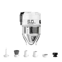 Насос-фонарь Flextail Max Pump 3 белый: 2в1 кемпинг, надувание/сдувание, 300 лм, USB-C
