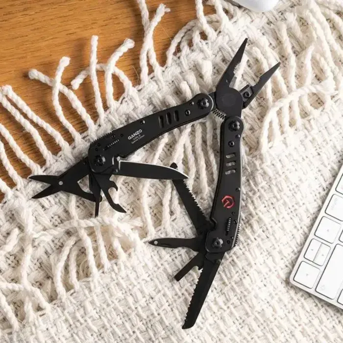Мультитул із 9 інструментами Multi Tool Ganzo G302-В. Мультитул із пласкогубцями, пилкою, шилом, викруткою