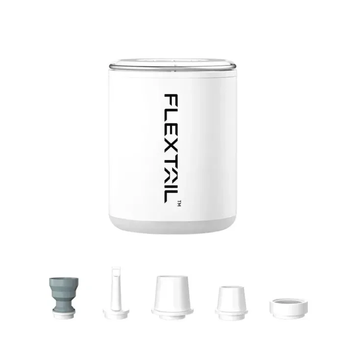Насос-фонарь Flextail Tiny Pump 2X 3в1: надув/сдув, LED-освещение, белый, для кемпинга