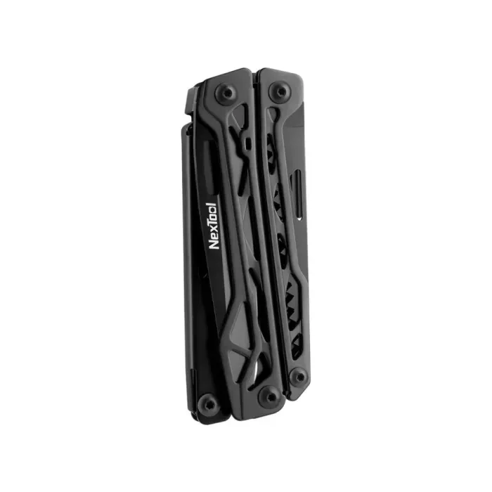 Мультитул NexTool Black Knight 11 в 1: плоскогубці, ніж, пила, викрутки, чорний, нержавіюча сталь
