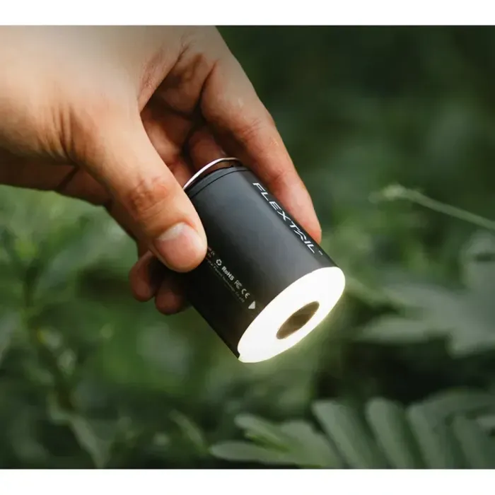 Насос-фонарь Flextail Tiny Pump 2X: 3 в 1, черный, для кемпинга, надувания/сдувания, LED фонарь