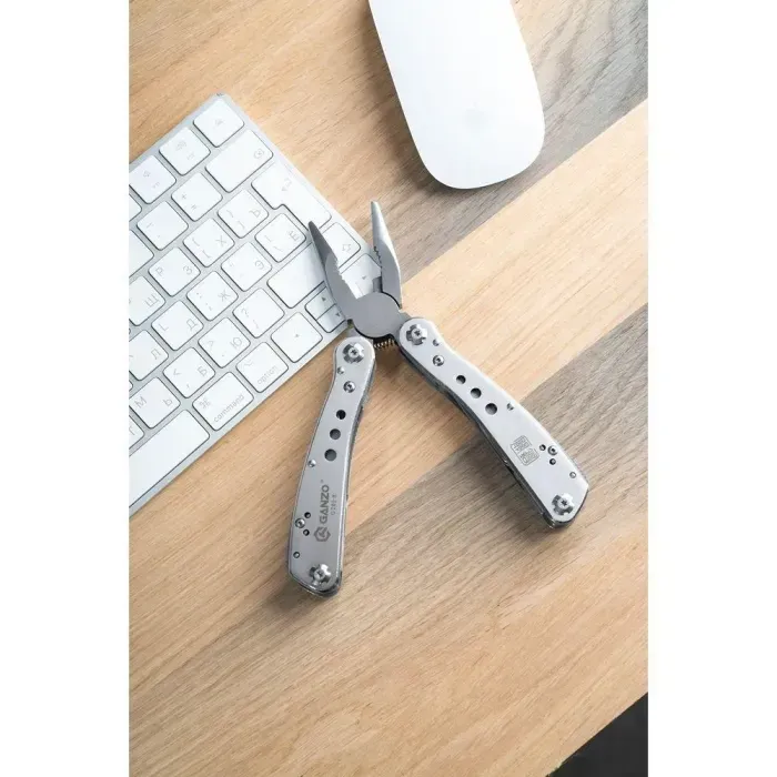 Мультитул із 22 інструментами Multi Tool Ganzo G201-H. Мультитул із пласкогубцями, шилом, ножицями, відкривачкою