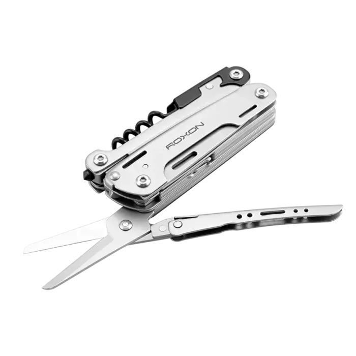 Мультитул с 16 инструментами из нержавейки Roxon Storm S801S. Мультитул с плоскогубцами, пилой, ножом, скобой