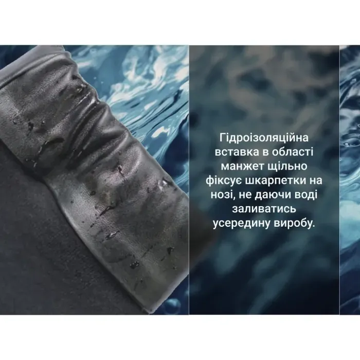 Водонепроникні шкарпетки Dexshell Wading Pro XL (47-49) чорні, мембрана Porelle, шерсть мериноса, для риболовлі