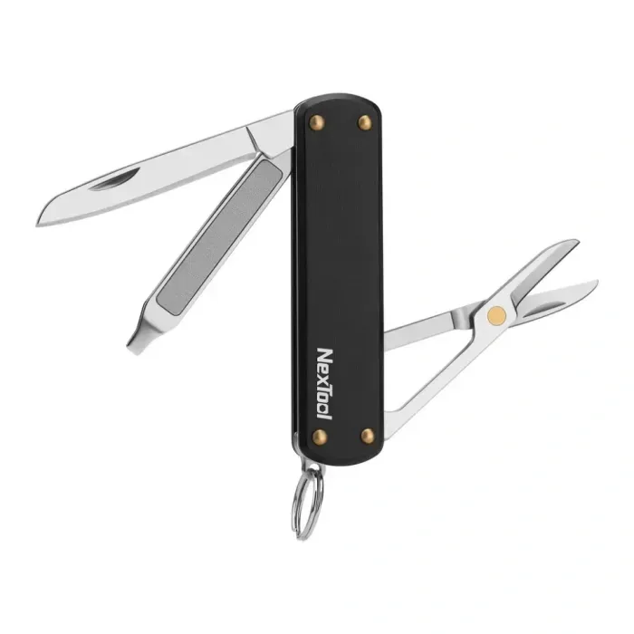 Мультитул NexTool Mini Pocket Knife черный: 5 функций, складной, карманный, алюминий, 28.5г