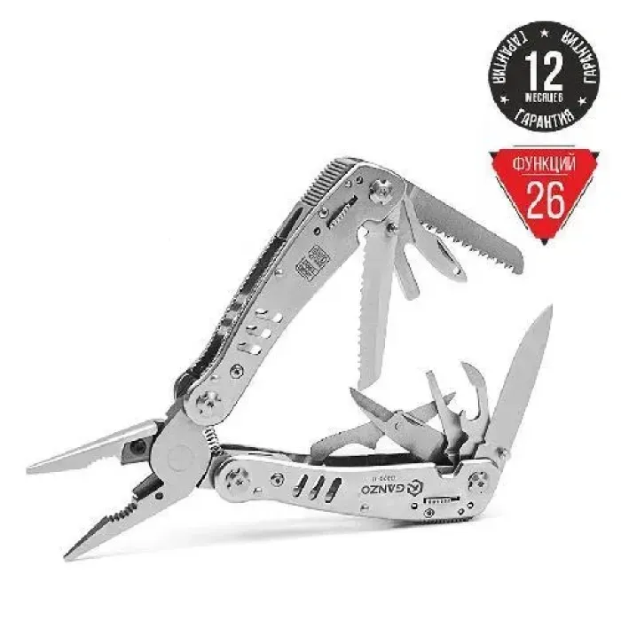 Мультитул з 15 інструментами Multi Tool Ganzo G302-H