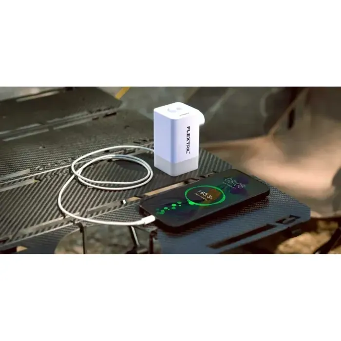 Flextail Max Pump 2 Plus: кемпінговий насос-ліхтар-PowerBank (4в1) помаранчевий, 300 л/хв.