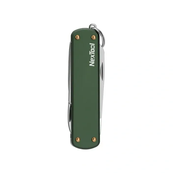 Мультитул NexTool Mini Pocket Knife зелений 5в1: ніж, ножиці, напилок, сплав 5052, EDC