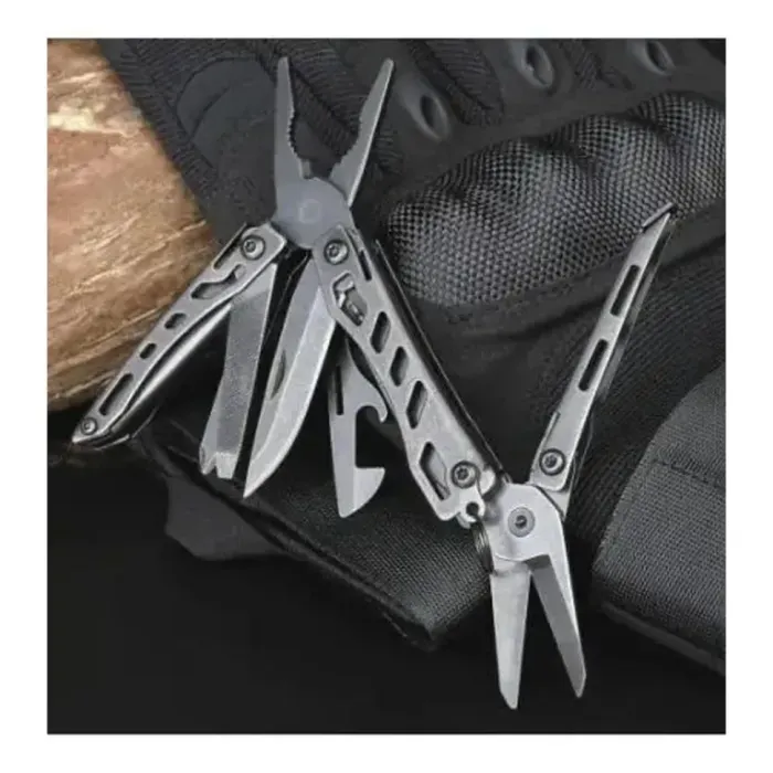 Мультитул NexTool Mini Flagship Black 10 в 1: компактный EDC, нержавеющая сталь, 78г