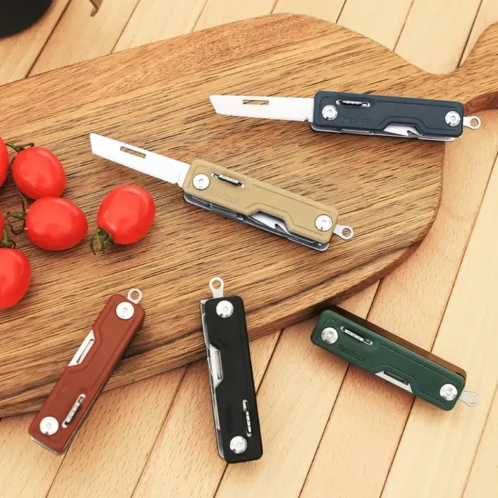 Мультитул NexTool Multi Functional Knife чорний (10 функцій) / 88г / ніж, відкривачка, викрутки