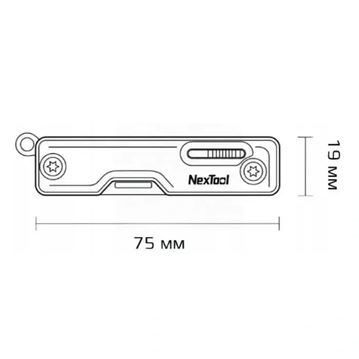 Мультитул NexTool Multi Functional Knife синій 10 в 1: ніж, плоскогубці, 88 г