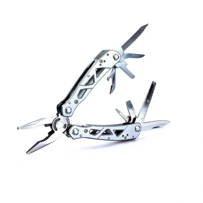 Мультитул с линейкой, шилом, 2 ножами, открывалкой Multi Tool Ganzo G112 для туризму, рыбалки, кемпингу