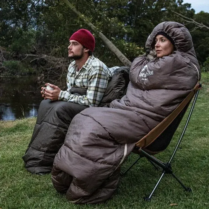 Спальник с капюшоном Naturehike U350 NH20MSD07, (1°C), левый, зеленый, спальный мешок