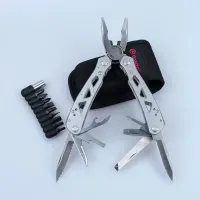 Мультитул с линейкой, шилом, 2 ножами, открывалкой Multi Tool Ganzo G112 для туризму, рыбалки, кемпингу