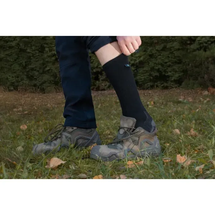 Dexshell Terrain Walking 2.0 XL (47-49) Black/Grey – Водонепроникні шкарпетки з вовною мериносової, зимові