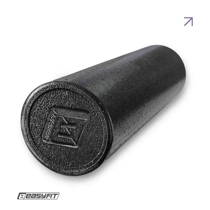 Массажный ролик EasyFit PolyFoam Roller EPP 45см для йоги, спины, самомассажа, фитнеса, реабилитации. Гладкий валик EPP-пена.
