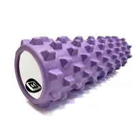 Массажный ролик EasyFit Grid Roller PRO 45 см Фиолетовый для миофасциального релиза (МФР), фитнеса, йоги, снятия боли и