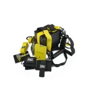 TRX PRO Pack-3 CLUB (P3) - Профессиональные подвесные петли для фитнеса, тренажерный зал, с ручками, удлинителем и креплениями.