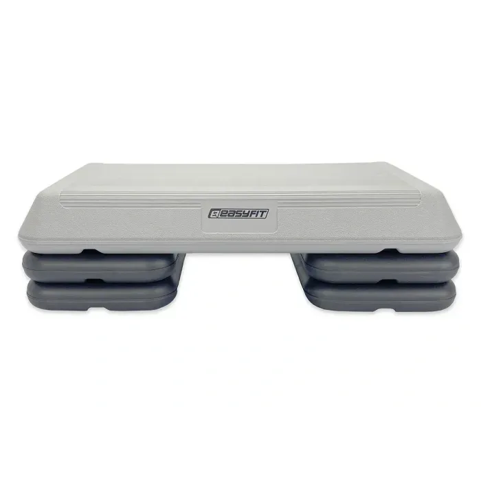 Степ-платформа EasyFit Step-С 3-уровневая для фитнеса и аэробики. Регулируемая, нескользящая, для дома и зала. Нагрузка до 250 кг.