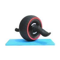 Ролик для пресса EasyFit Ab Carver Compact с возвратным механизмом, коврик, для дома и зала, до 150 кг