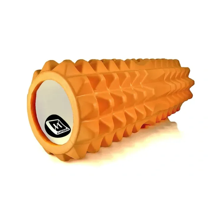 Масажний ролик EasyFit Grid Roller 33 см v.1.2 Жовтогарячий