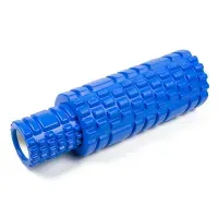 EasyFit Ролик Масажний Подвійний 33см Синій (2 шт) EVA Foam для Спини, М'язів, Фітнесу, Міофасціальний Реліз
