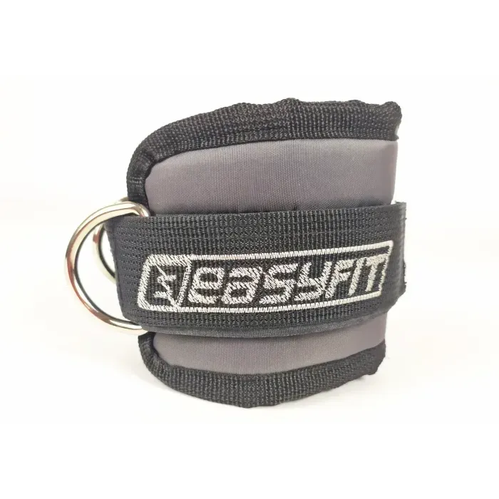 Манжета EasyFit для тяги/тренажерів: для сідниць, стегон, литок. Посилена сталь, Оксфорд. Макс. навантаження 120 кг.
