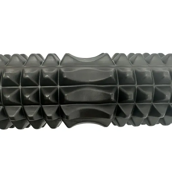 Масажний ролик EasyFit Grid Roller 45 см v.2.2 Чорний