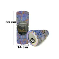 Массажный ролик EasyFit Grid Roller 33 см v.1.1 Multi Синий
