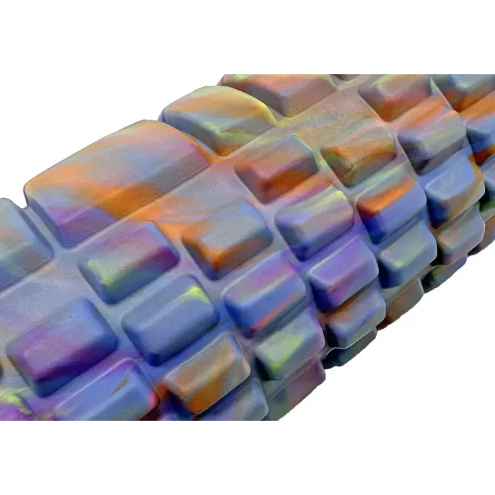 Массажный ролик EasyFit Grid Roller 33 см v.1.1 Multi Синий