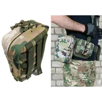 Тактична аптечка підсумок MOLLE Мультикам 210х150х80мм. Підсумок для РПС, розвантаження, жилету. Cordura/Oxford.