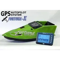 Кораблик для рыбалки Фортуна 45000mAh с GPS автопилотом Fortuna X и Эхолотом Toslon300 Кавуновий