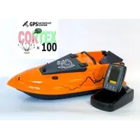 Карповый кораблик для рыбалки Фурия Фюжн 21000 mAh с GPS (Cortex_6+1) и Эхолотом Toslon TF520 Оранжевый