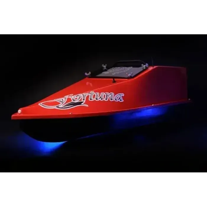 Кораблик для прикормки GPS (Maxi Cortex), Прикормочный кораблик для рыбалки Фортуна (27000 mAh) Красный