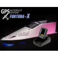 Большой кораблик для прикормки Фортуна 27000 mAh, GPS Fortuna X, Эхолот Toslon520