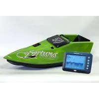 Кораблик для підгодовування Фортуна (27000 mAh) з Ехолотом Toslon300, Кавуновий. Кораблик для риболовлі