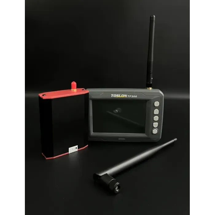 Эхолот для кораблика Toslon TF300: 4.3" экран, дальность 180м, обнаружение рыбы, русский язык