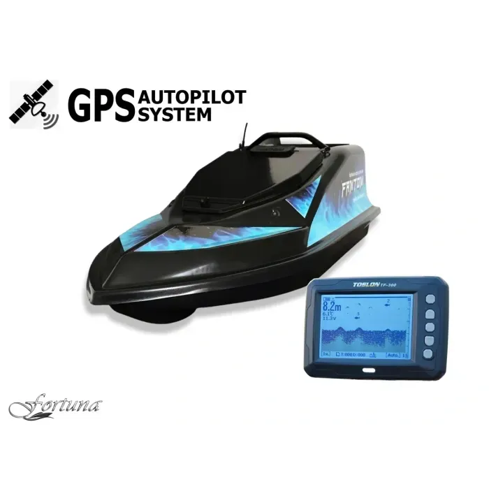 Кораблик для прикормки Фантом Модерн с эхолотом Toslon300 и GPS автопилотом (V3_9+1)