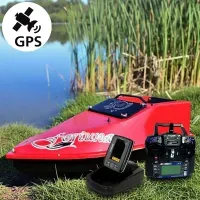 Кораблик для прикормки Фортуна 27000mAh з GPS Fortuna X та ехолотом Toslon520 червоний