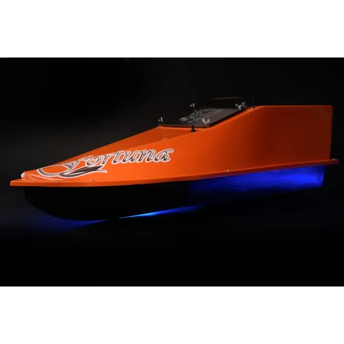 Кораблик для підгодовування Фортуна (акумулятор 27000 mAh) Помаранчевий. Рибальський електронний катер