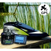 Кораблик для рыбалки Фантом Модерн з ехолотом Toslon300 та GPS автопілотом (V3_9+1) Чорний з зеленими
