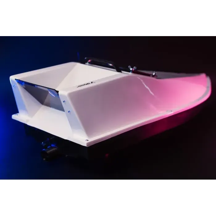 Кораблик для підгодовування Фортуна (акумулятор 27000 mAh) Білий. Рибальський електронний катер