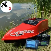 Кораблик для рыбалки Фортуна 45000mAh, GPS Fortuna X, Эхолот Toslon300 красный
