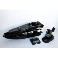 Катер для рыбалки Fortuna-X с GPS, эхолотом Toslon TF520: черный, профессиональный, карповый