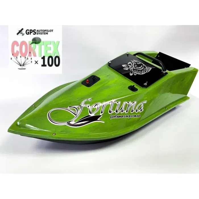 Кораблик для рибалки Фортуна (GPS Cortex, 45000 mAh) Кавуновий – автопілот, телеметрія, круїз-контроль