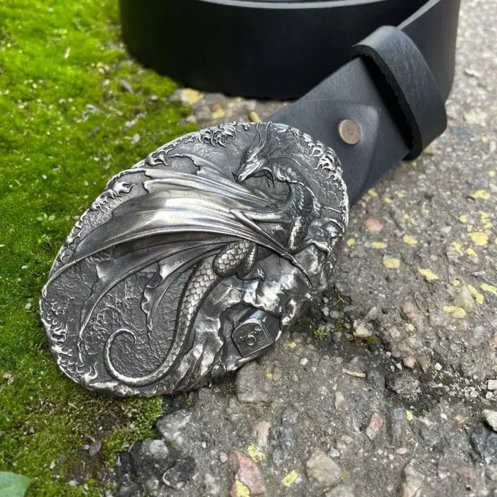 Пряжка Ручної Роботи ДРОГОН з Нейзельберу Gorillas Accessories. Пряжка на чоловічий ремінь