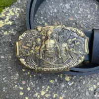 Пряжка Ручної Роботи ВІЛЬНІ ДУХОМ Gorillas Accessories. Пряжка на чоловічий ремінь